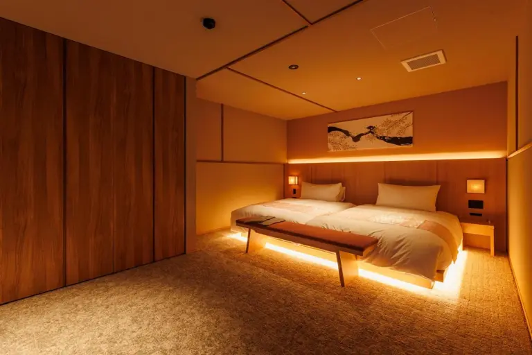 Nara Kasuga Deer Hotel twin bedroom design