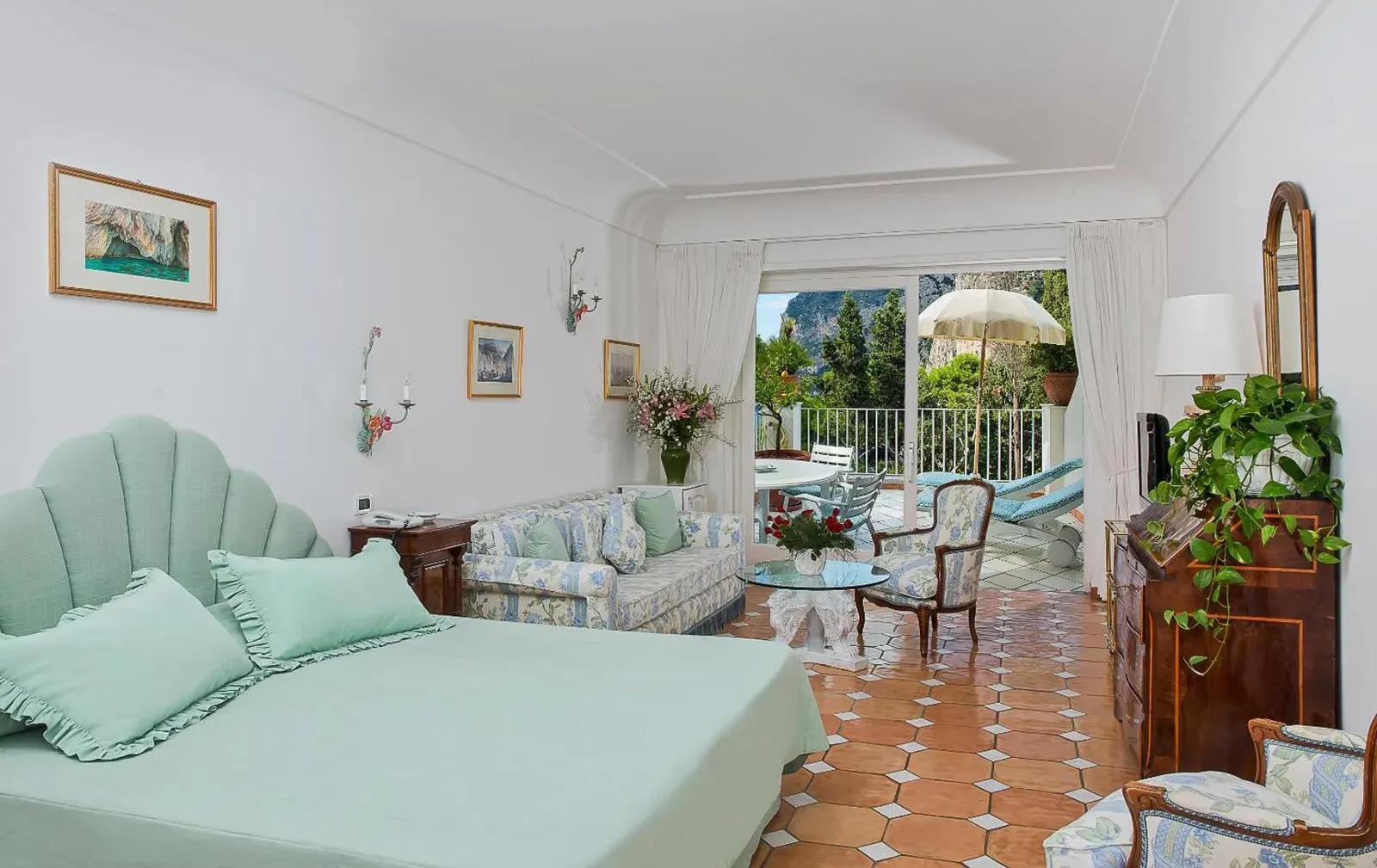 Suite jardín en Hotel Villa Brunella, Capri