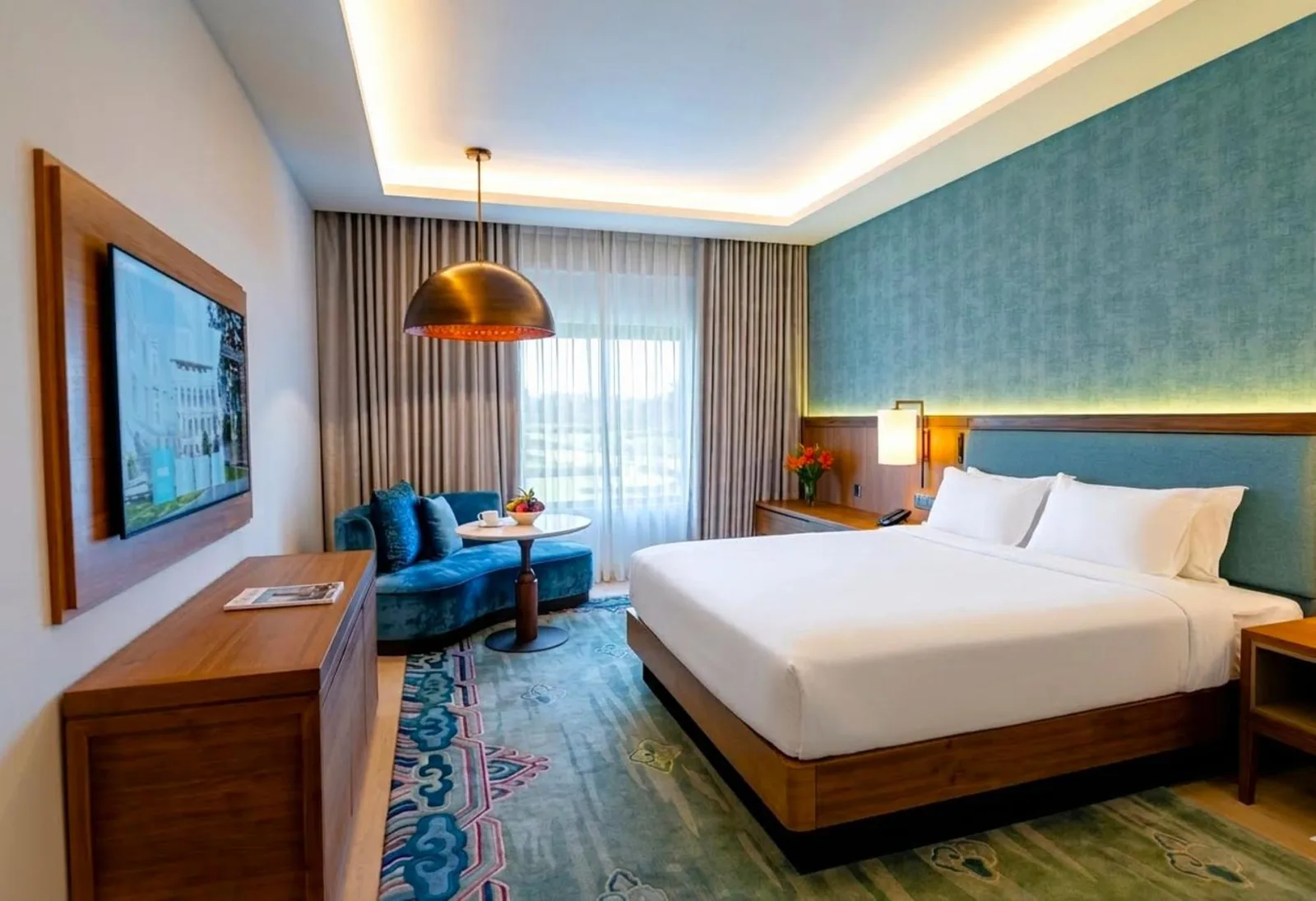 Another view of the deluxe room in Hotel Yak & Yeti, Kathmandu