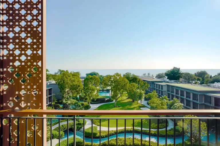 Vue depuis le balcon du Hua Hin Marriott Resort and Spa