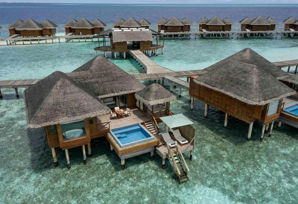 Overwater Bungalows at Huvafen Fushi Maldives