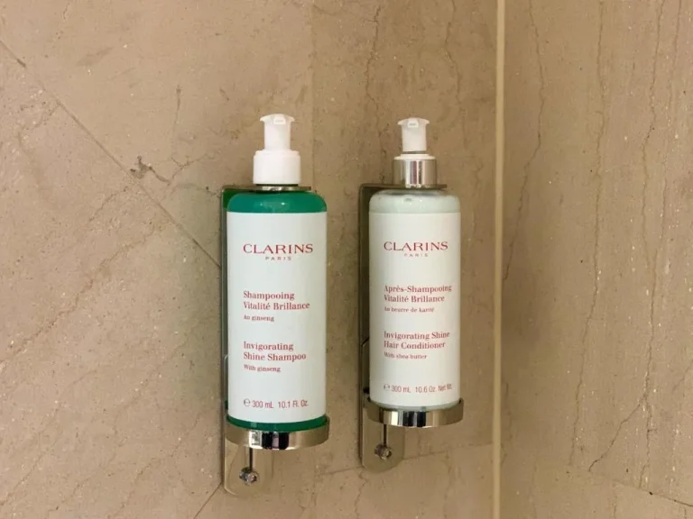 High-quality hair care products in the bathroom at Hyatt Paris Madeleine