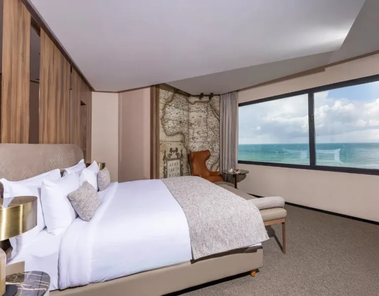 Idou Malabata Beach and SPA luxuriöses Schlafzimmer