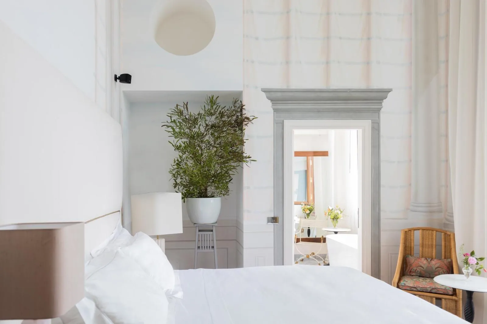Stylish bedroom detail at Il Salviatino Firenze