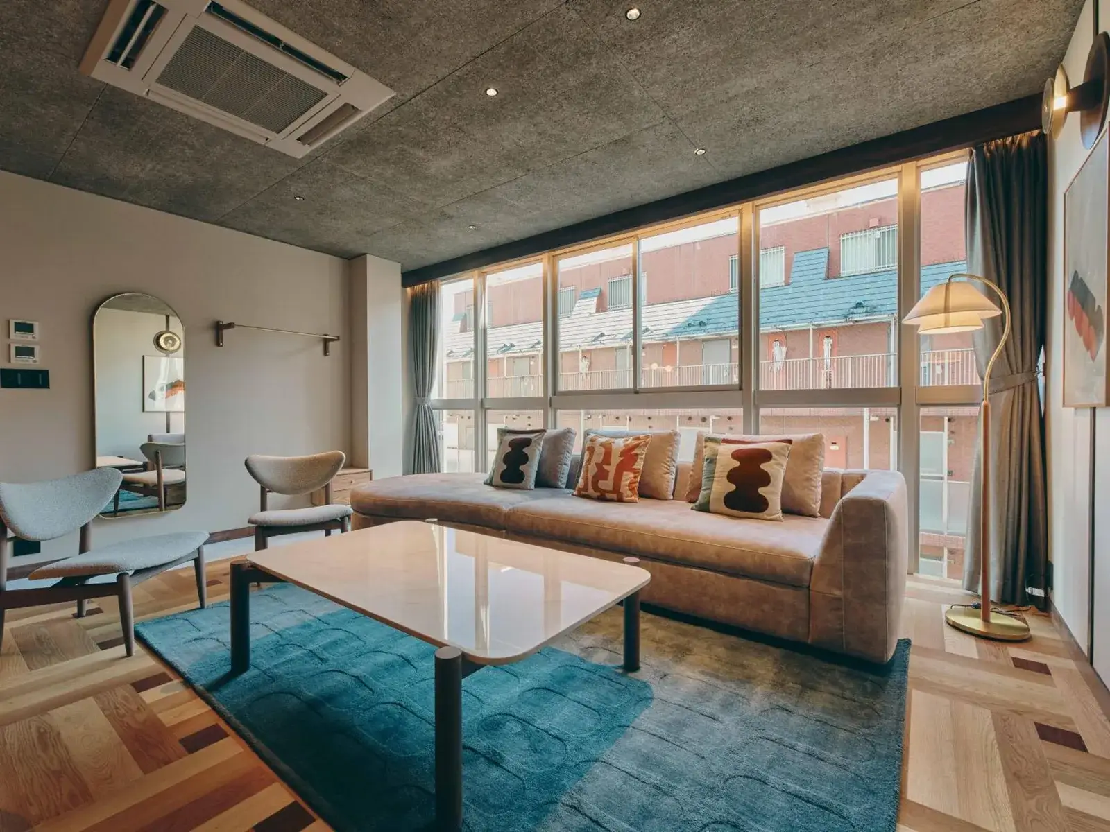 Living space with a view at illi Nuto Shinjuku, Tokyo