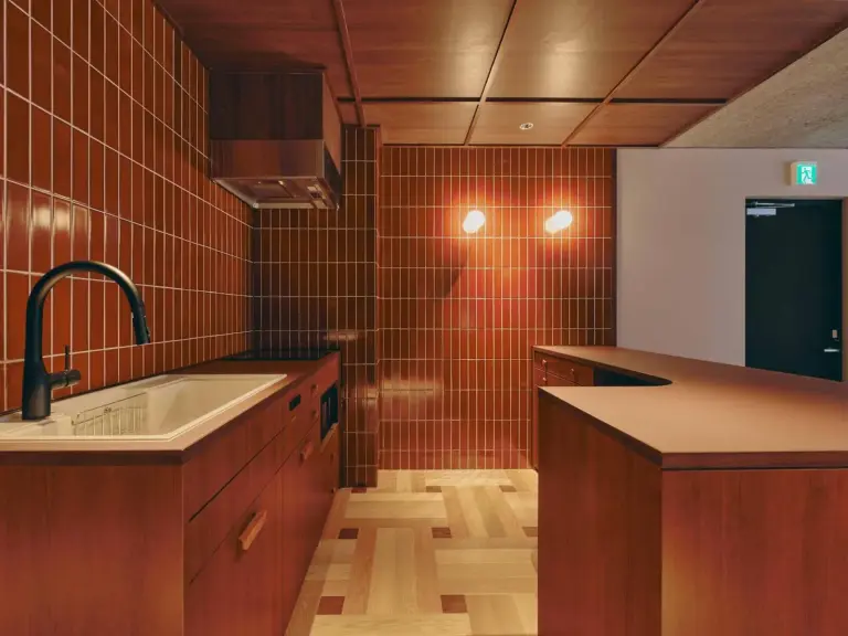 Modern kitchen at illi Nuto Shinjuku, Tokyo