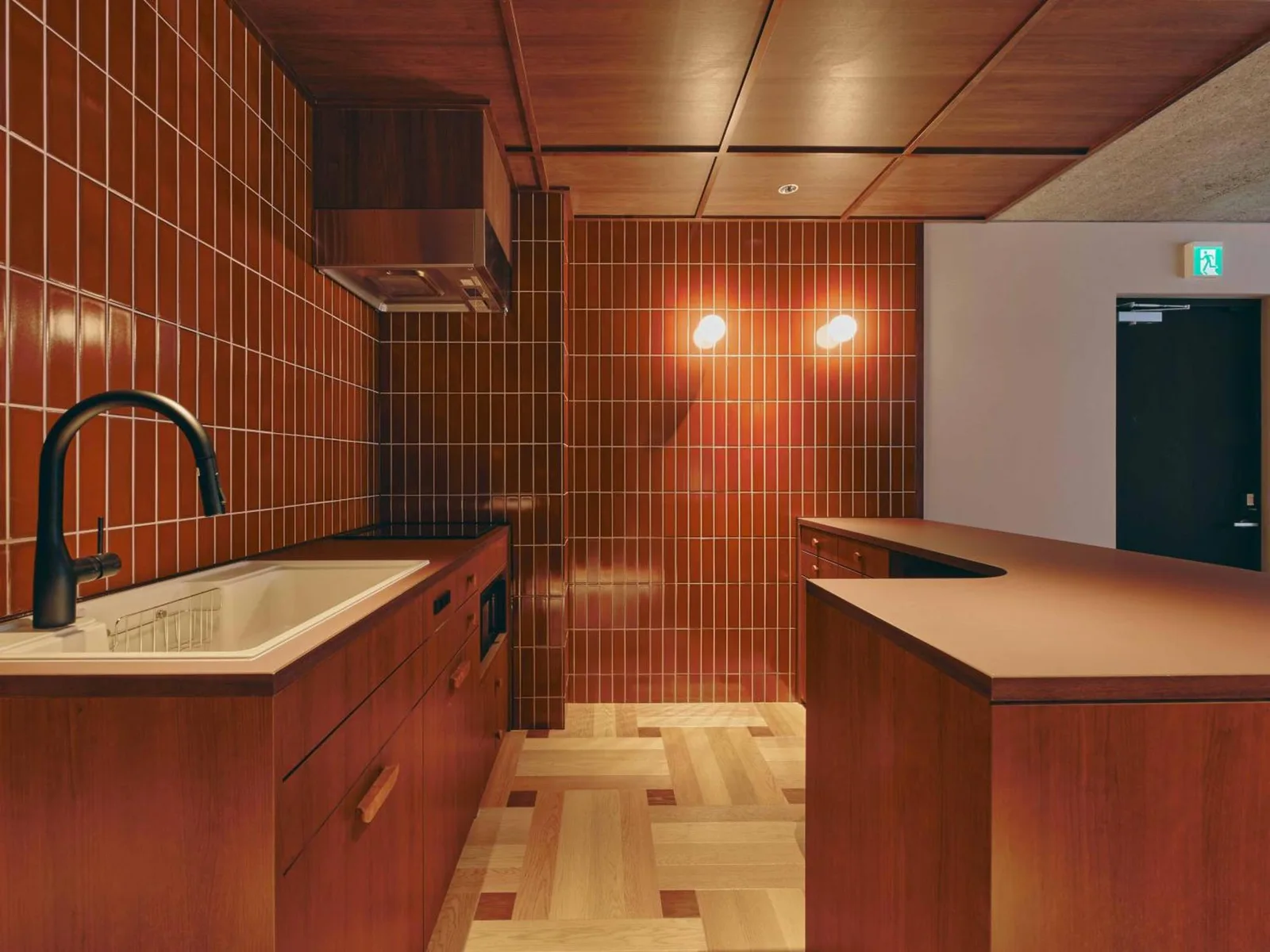 Modern kitchen at illi Nuto Shinjuku, Tokyo