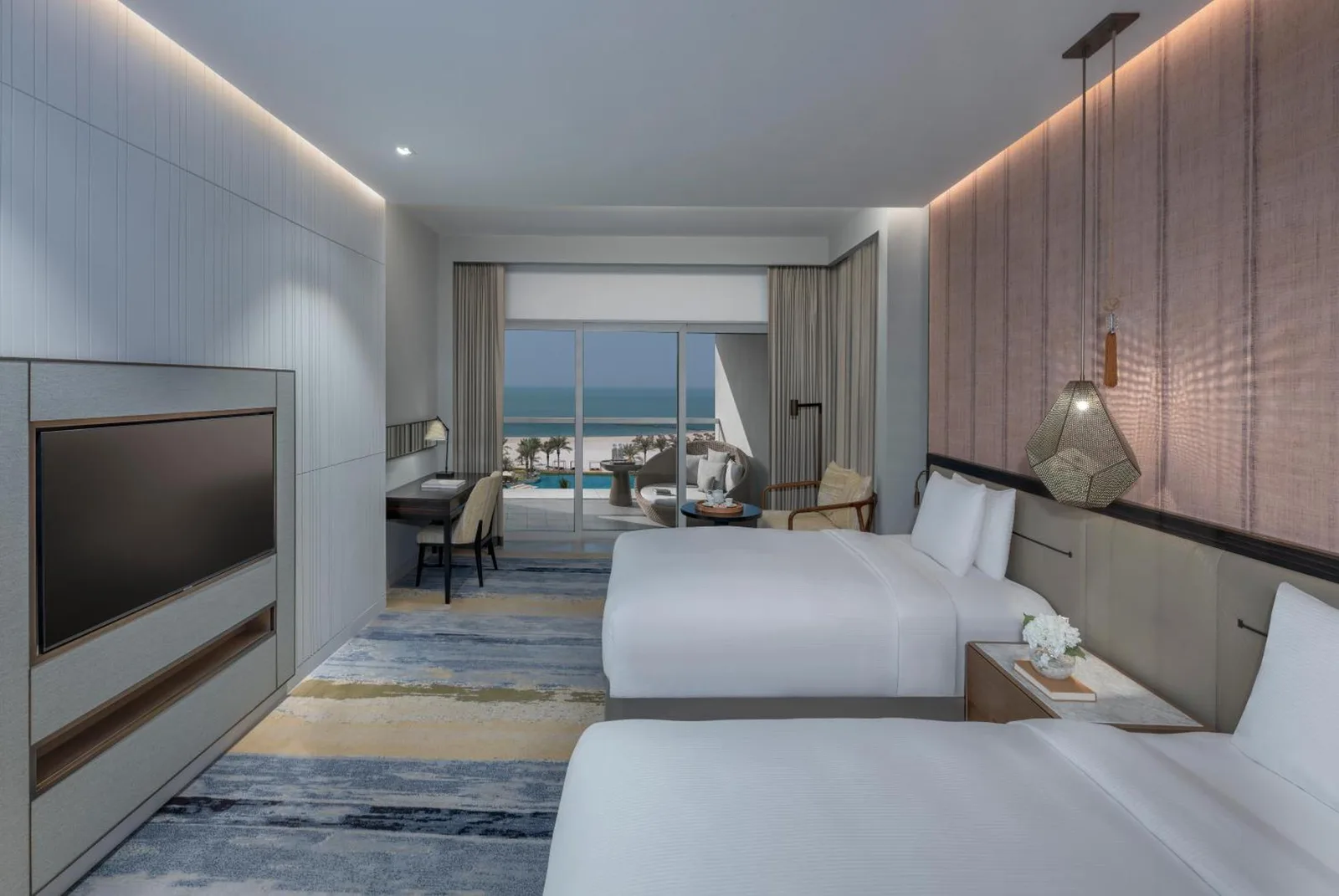Chambre twin de l'InterContinental Ras Al Khaimah Mina Al Arab Resort & Spa