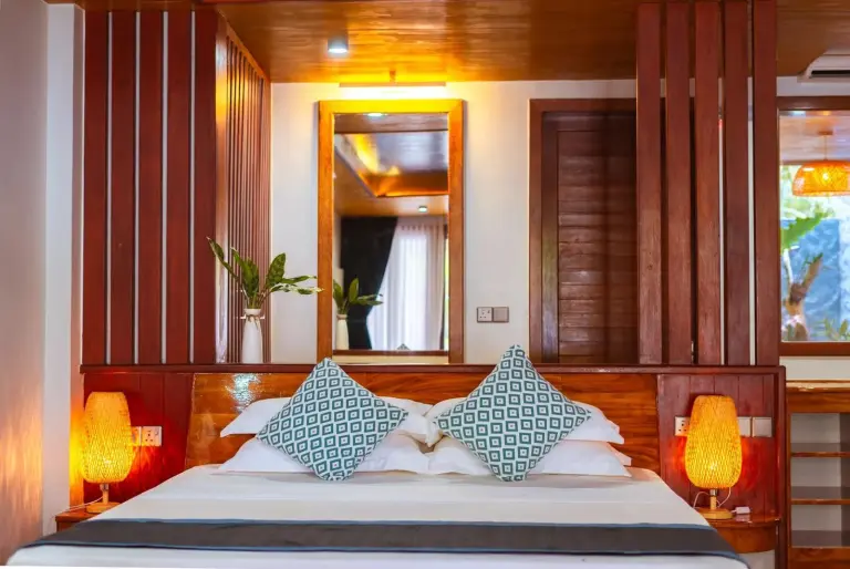 Vue détaillée de la chambre à Island Luxury Retreat - Maalhos