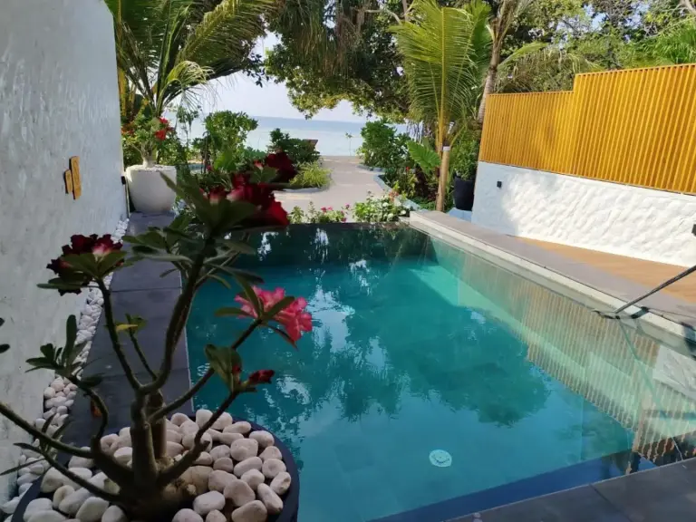 Piscine privée à Island Luxury Retreat - Maalhos