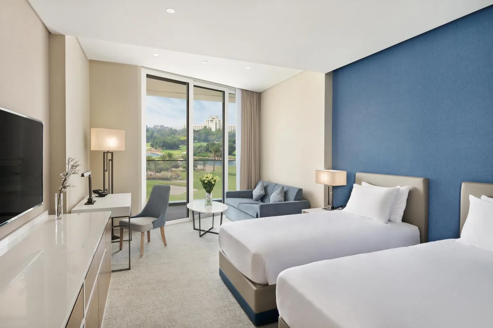 Chambre twin au JA Lake View Hotel, Dubai