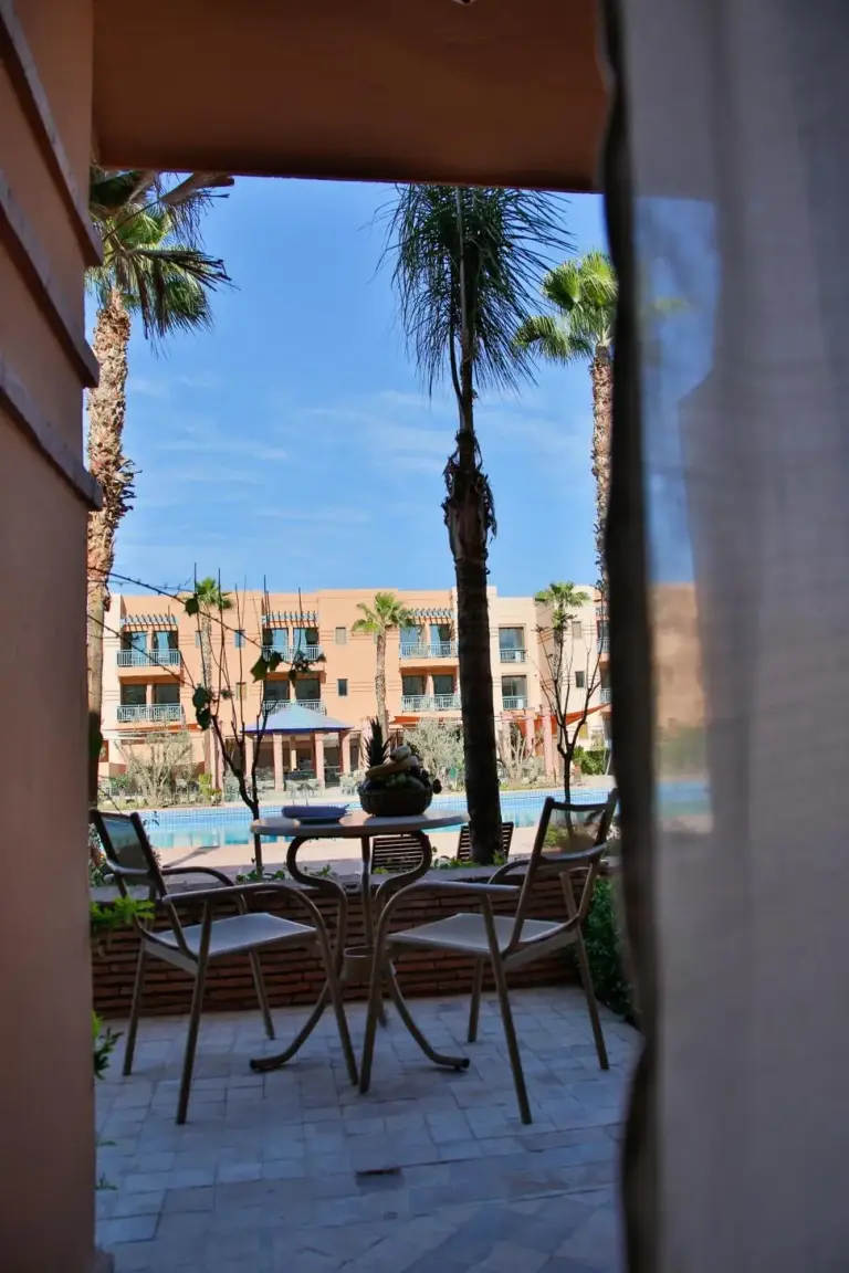 Vue depuis la terrasse au Jaal Riad Resort Adults Only à Marrakech