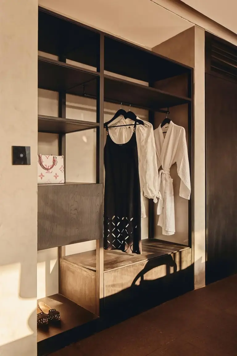 Wardrobe and attire display at Je Ne Sais Quoi Seminyak