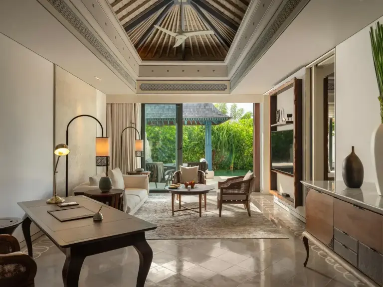 Living area in Jumeirah Bali suite
