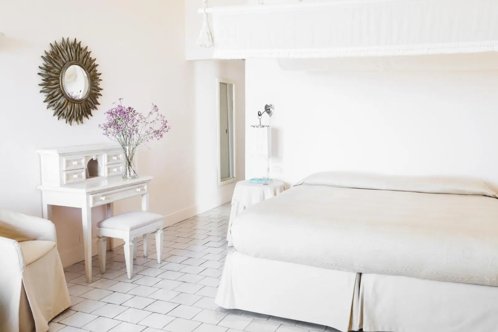 Interior of a guest room at Jumeirah Capri Palace in Capri