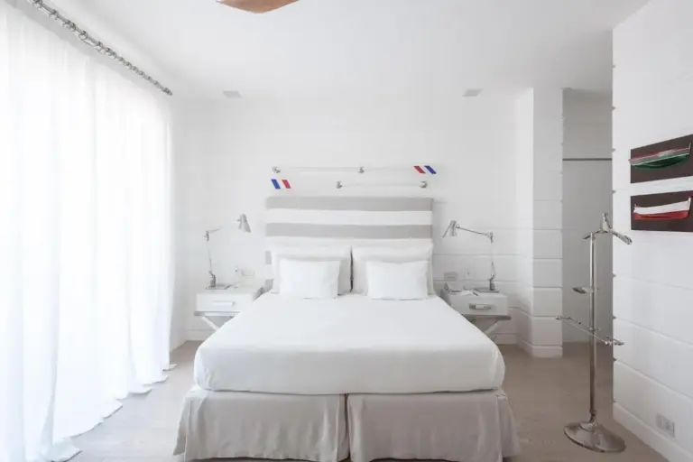 Minimalist design bedroom at Jumeirah Capri Palace in Capri