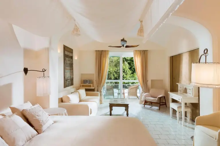 Spacious suite with balcony at Jumeirah Capri Palace in Capri