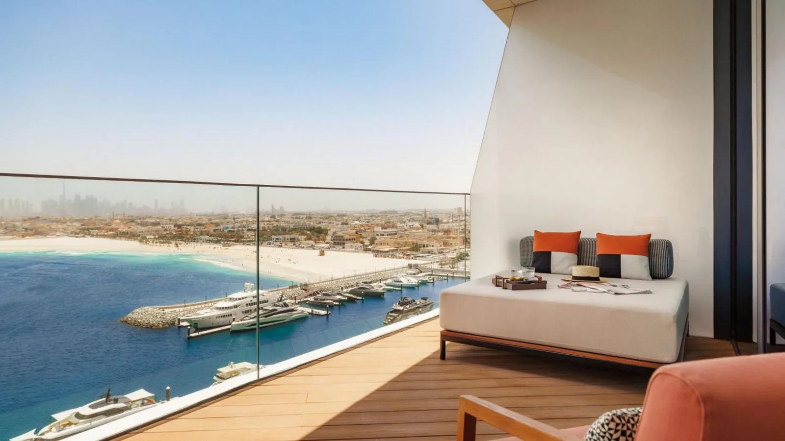 Vista desde el balcón en Jumeirah Marsa Al Arab Dubai