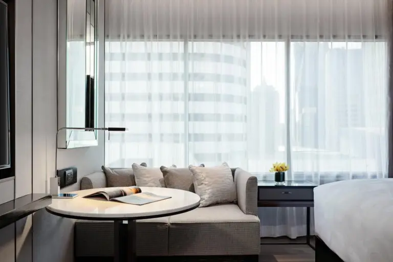 Coin salon dans la chambre du JW Marriott Hotel Bangkok