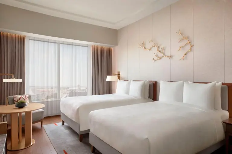 Aussicht vom Twin Room im JW Marriott Hotel Nara