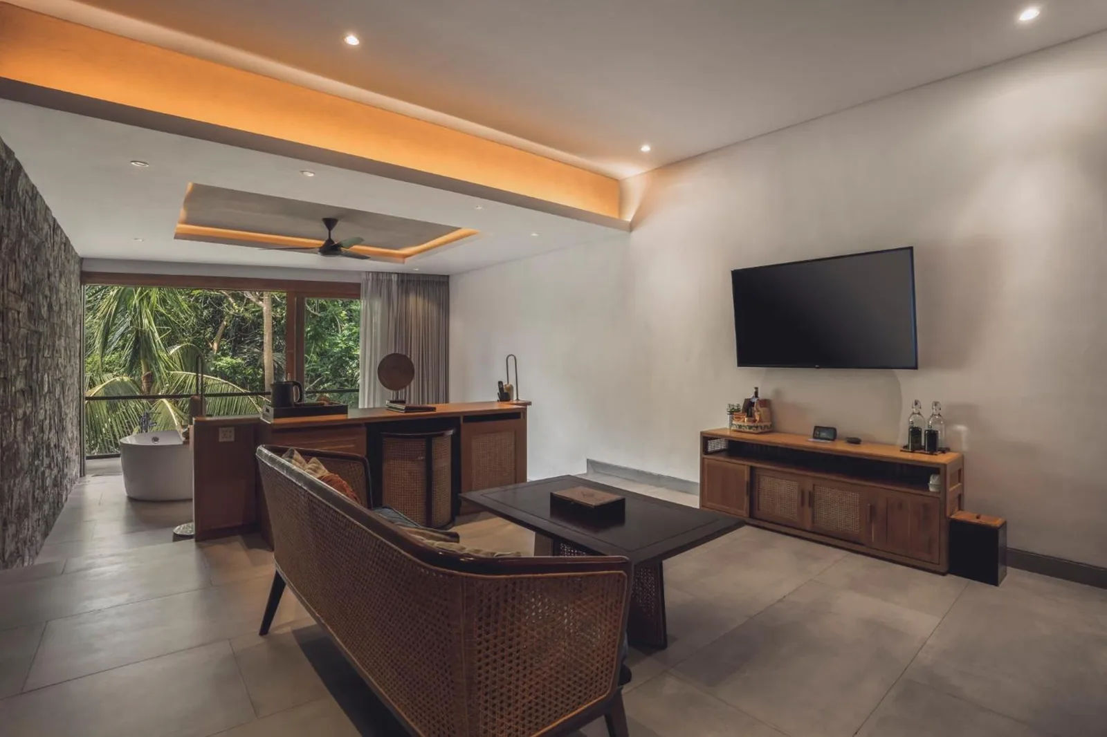 Espace de vie spacieux au Kaamala Resort & Spa Ubud