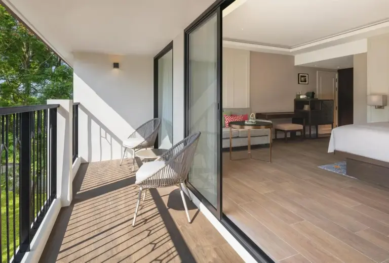 Balcony view from a Deluxe room at Kahavadi Chiang Rai, Curio Collection by Hilton