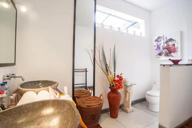 Kamehameha Luxury Villa in Seminyak stylish bathroom with elegant decor