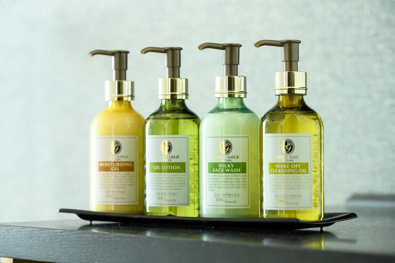 Productos de cuidado de la piel de lujo de Kanazawa Tokyu Hotel