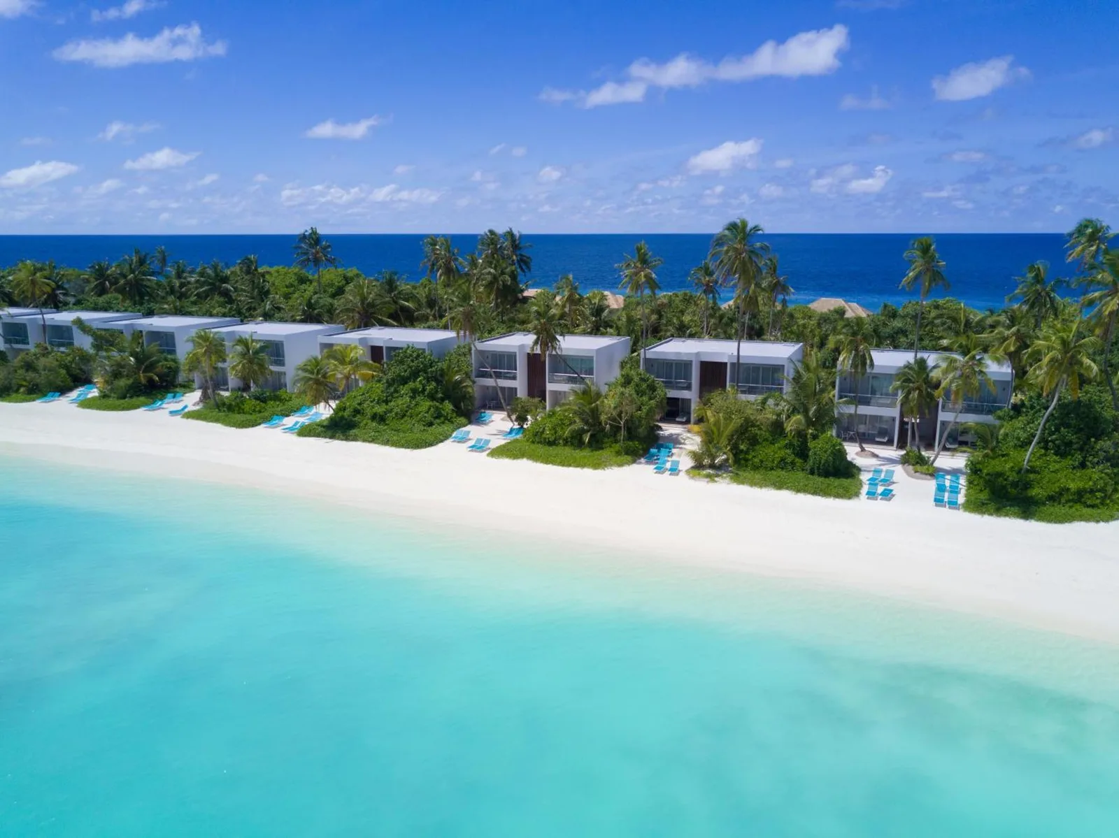 Contemporary bathroom at Kandima Maldives.