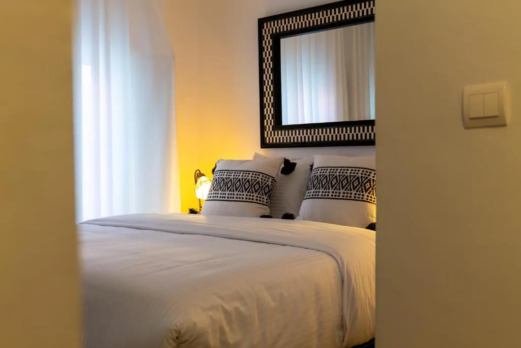Tranquil bedroom retreat at Kasbah House in Tangier