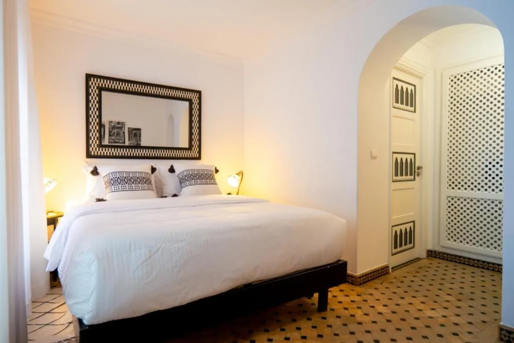 Inviting guest bedroom at Kasbah House in Tangier