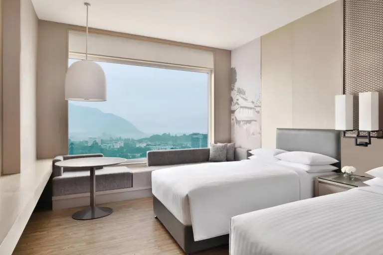 Zweibettzimmer im Kathmandu Marriott Hotel.