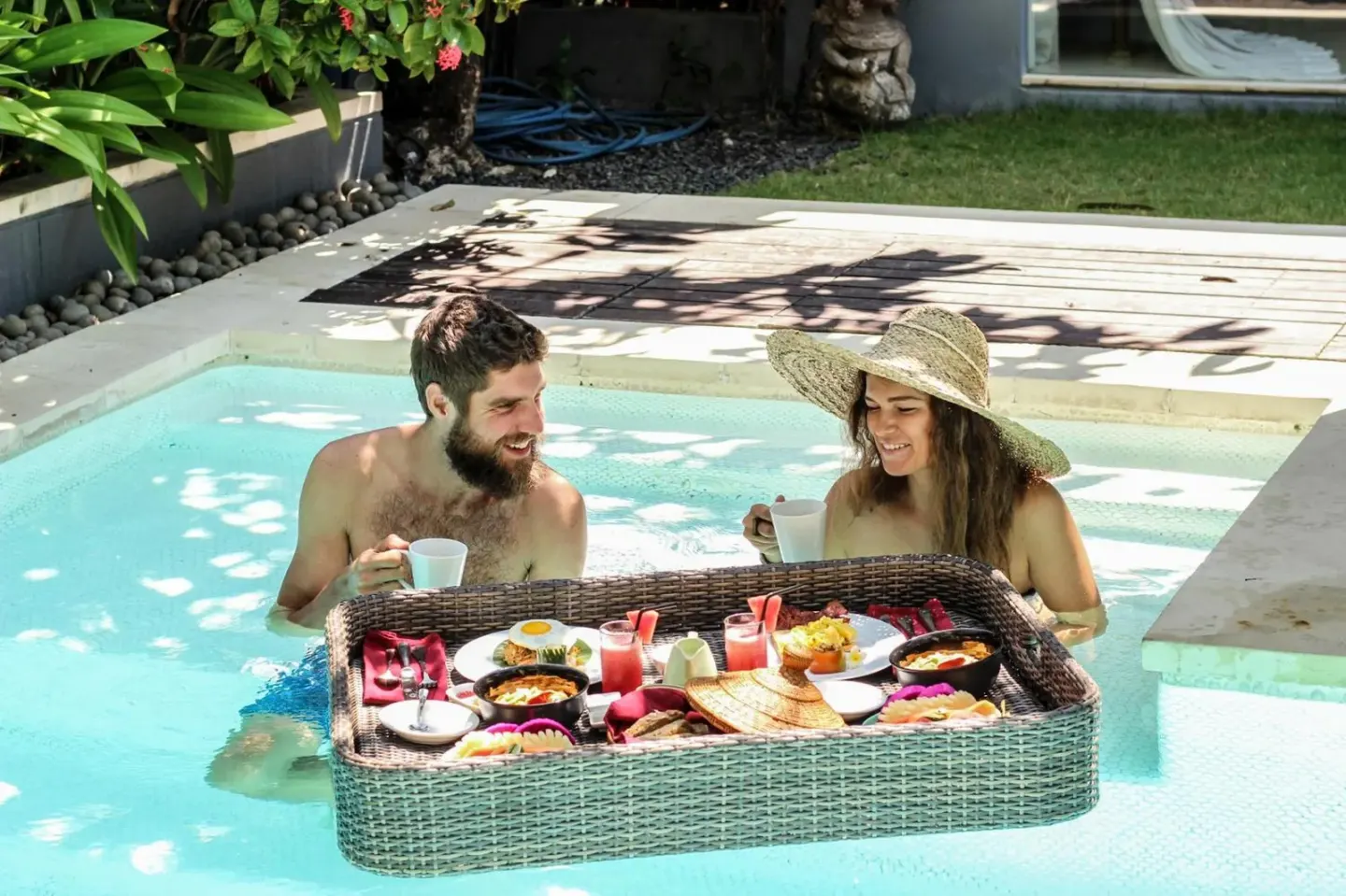Poolside Breakfast