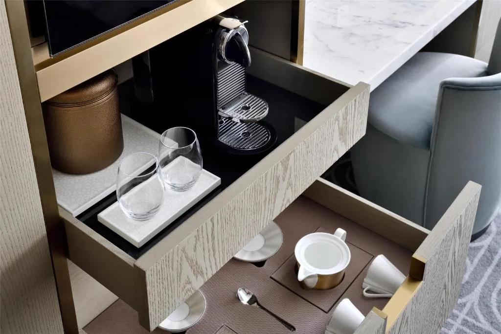 Coffee station with amenities at Kempinski Central Avenue Dubai