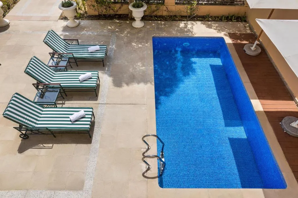 Private pool area at Kempinski Hotel Palm Jumeirah