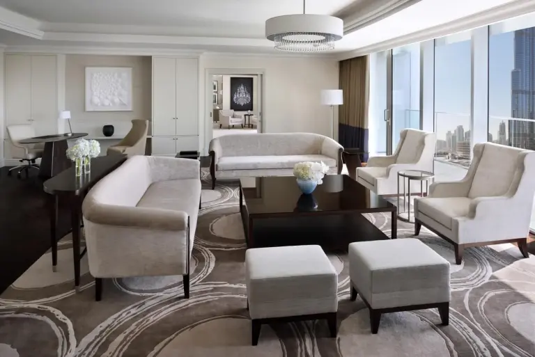 Kempinski The Boulevard Dubai living area