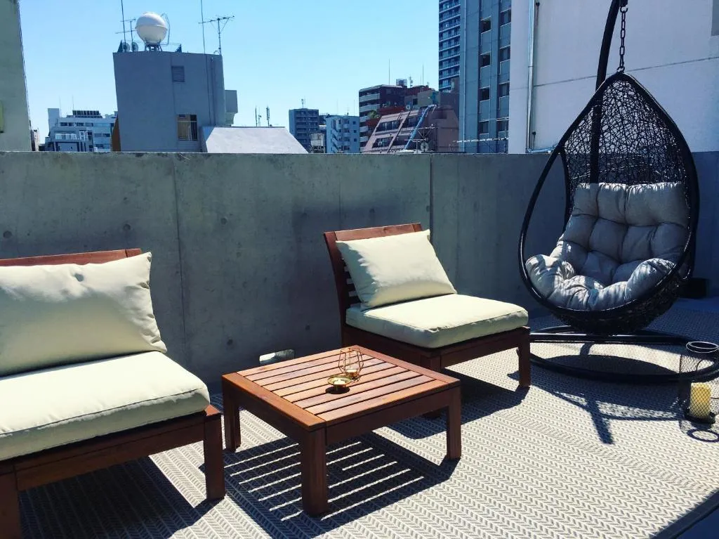 Rooftop terrace at Ken's Place四谷 Tokyo