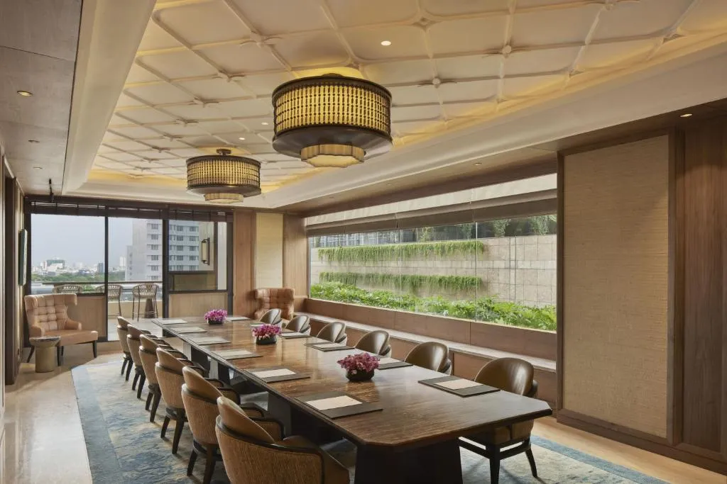 Elegant meeting room at Keraton At The Plaza, Jakarta