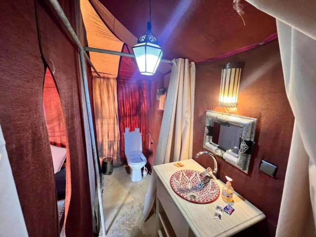 Bathroom at Khamlia Desert Camp in Merzouga