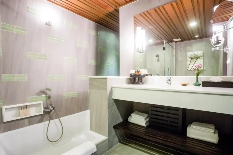 Stylish bathroom at Khaolak Merlin Resort