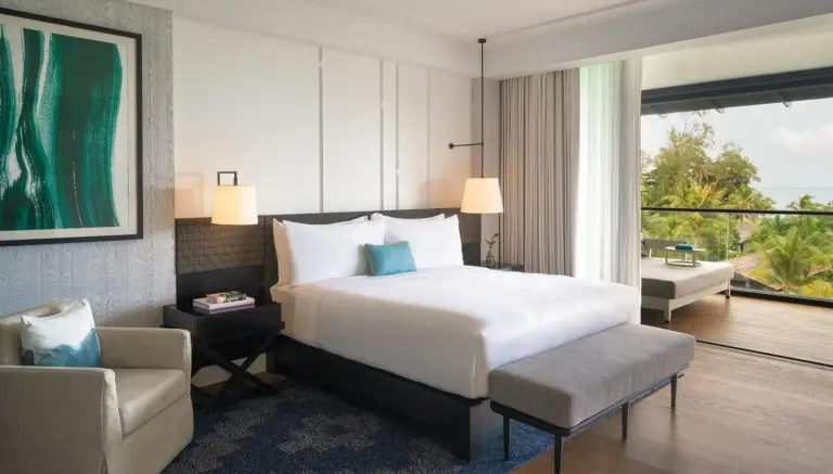 Elegant bedroom view at Kimpton Kitalay Samui, Koh Samui