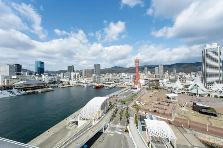 View of Kobe city from hotel