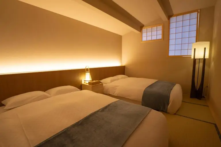 Habitación de huéspedes en KONJAKUSO OSAKA TSUTENKAKU MUSHIBUROYA Sauna Villa