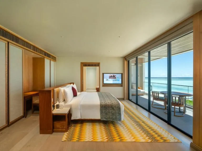 Luxury ocean view room at Kuda Villingili Maldives