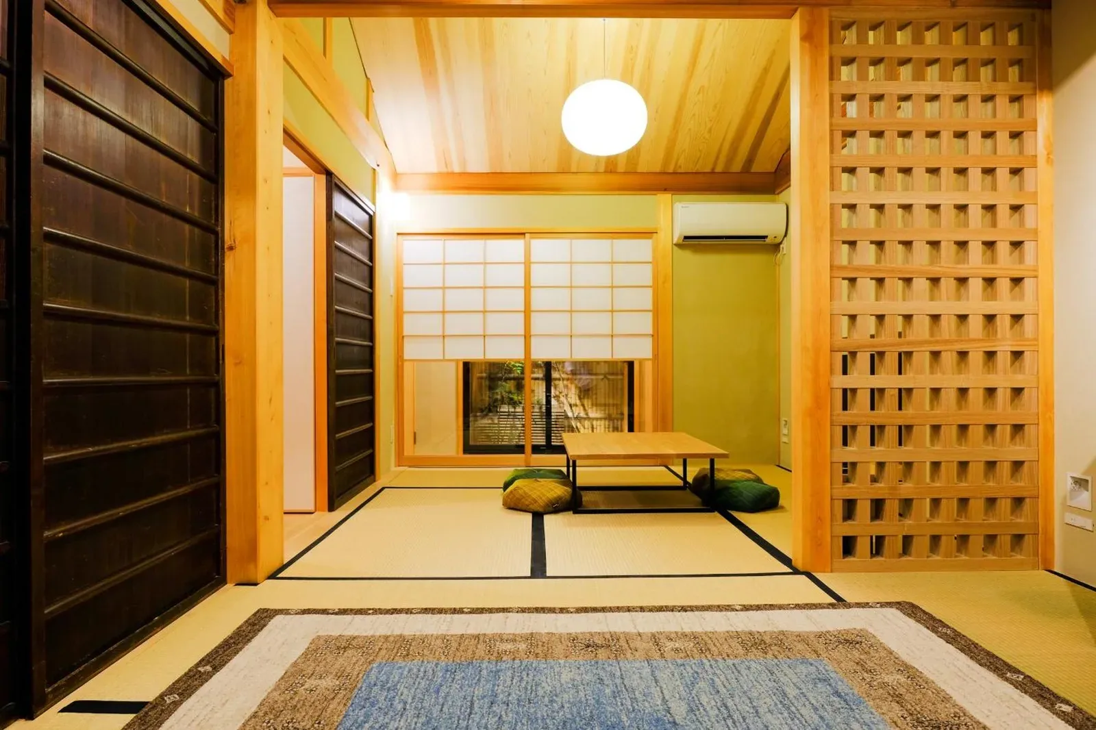 Chambre tatami dans Kyomachiya Suite Rikyu