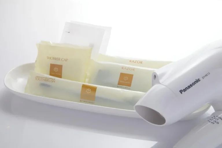 Toiletries provided in the guest room at Kyoto Tokyu Hotel