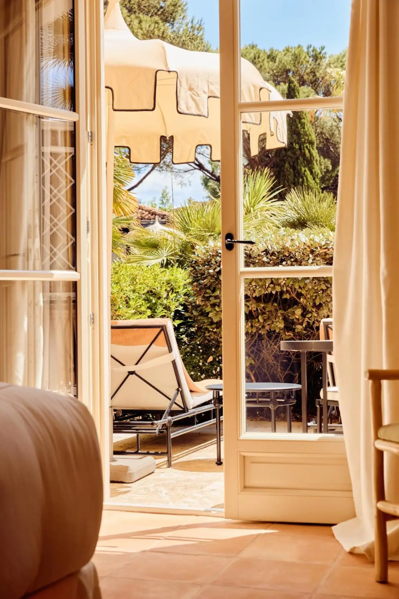 Vista desde el balcón de La Bastide de Saint Tropez