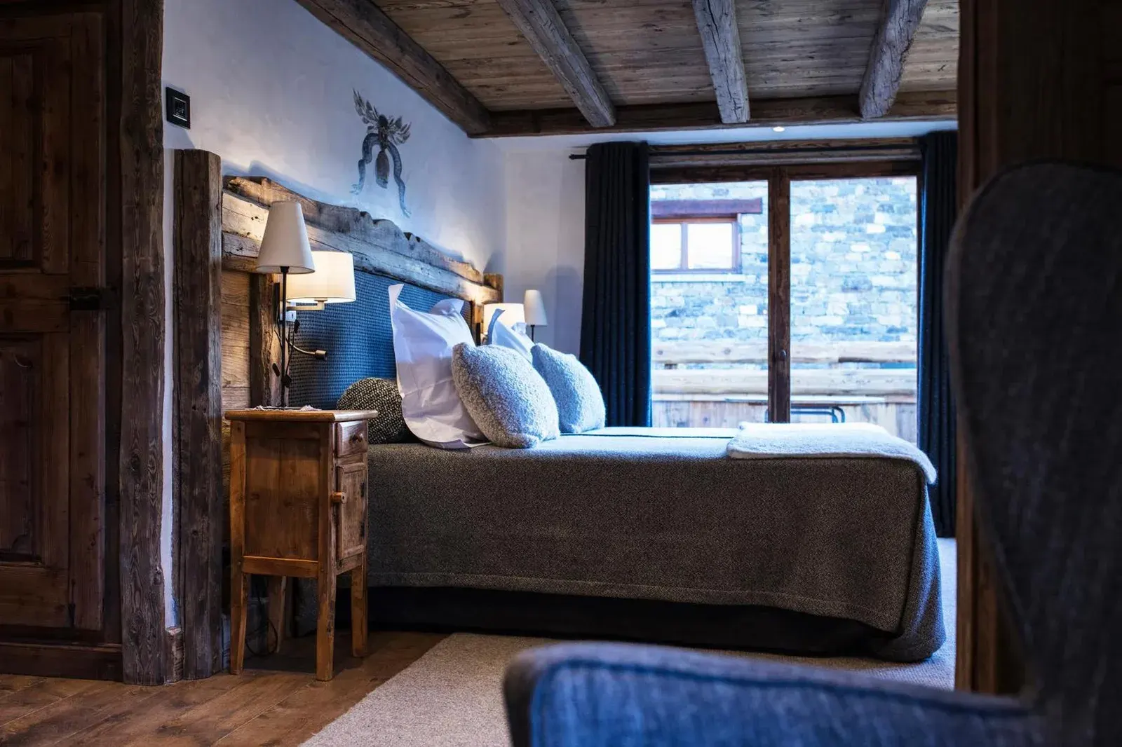 Acogedor dormitorio en La Bouitte - Hôtel Relais & Châteaux en Courchevel