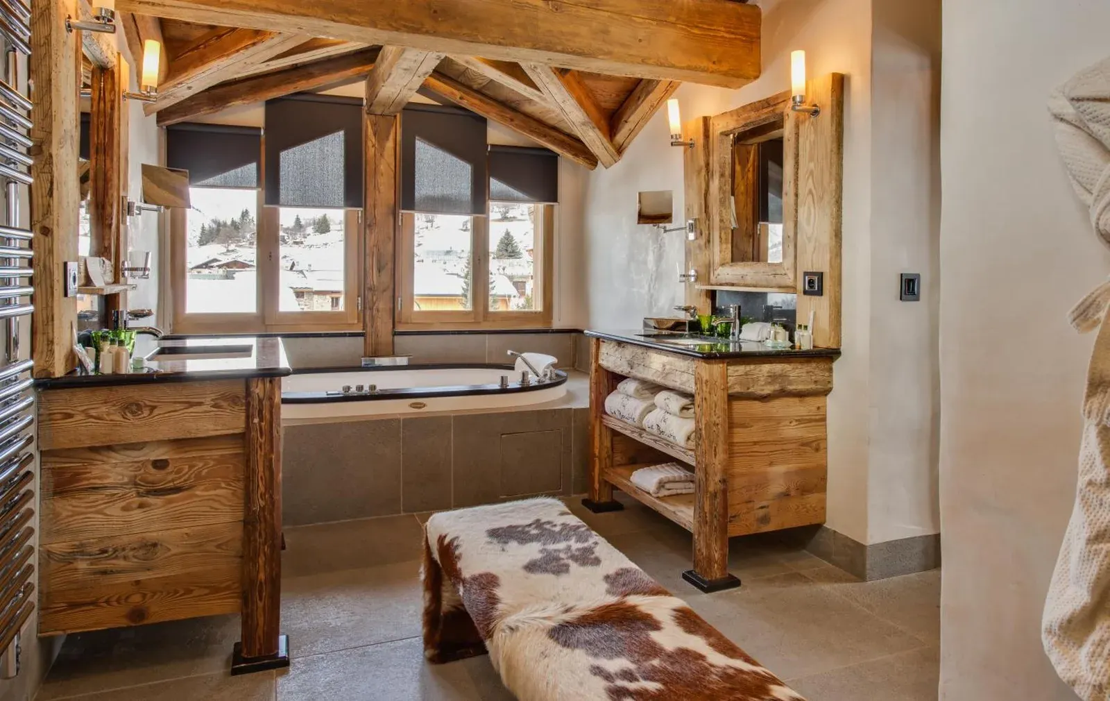 Baño de lujo en La Bouitte - Hôtel Relais & Châteaux en Courchevel