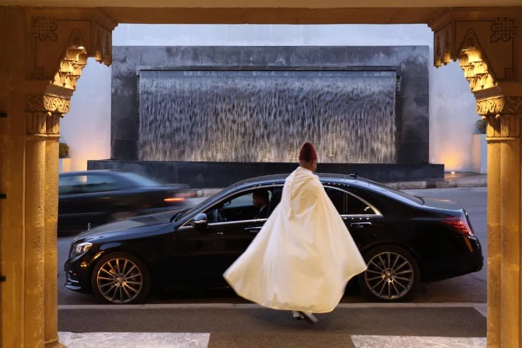 Valet-Service-Bereich im La Tour Hassan Palace